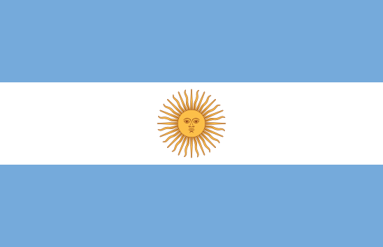 Flag of  argentina