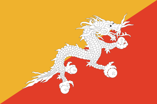 Flag of  bhutan