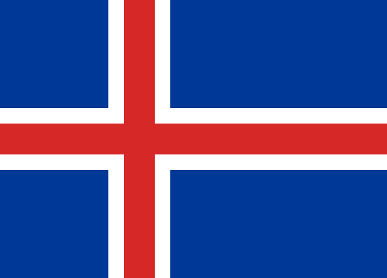 Flag of  iceland