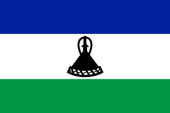 Flag of  lesotho