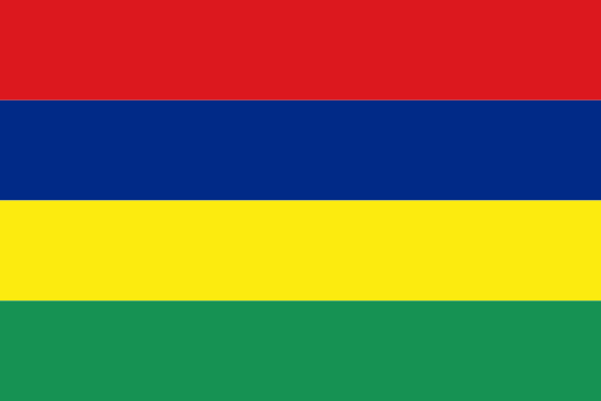 Flag of  mauritius