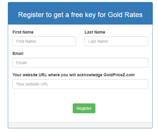 Register Gold Price Key