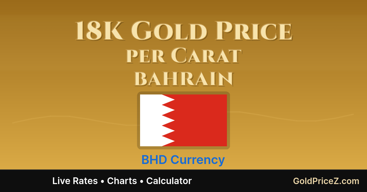 18K Gold Price per Carat in Bahrain (BHD) Today