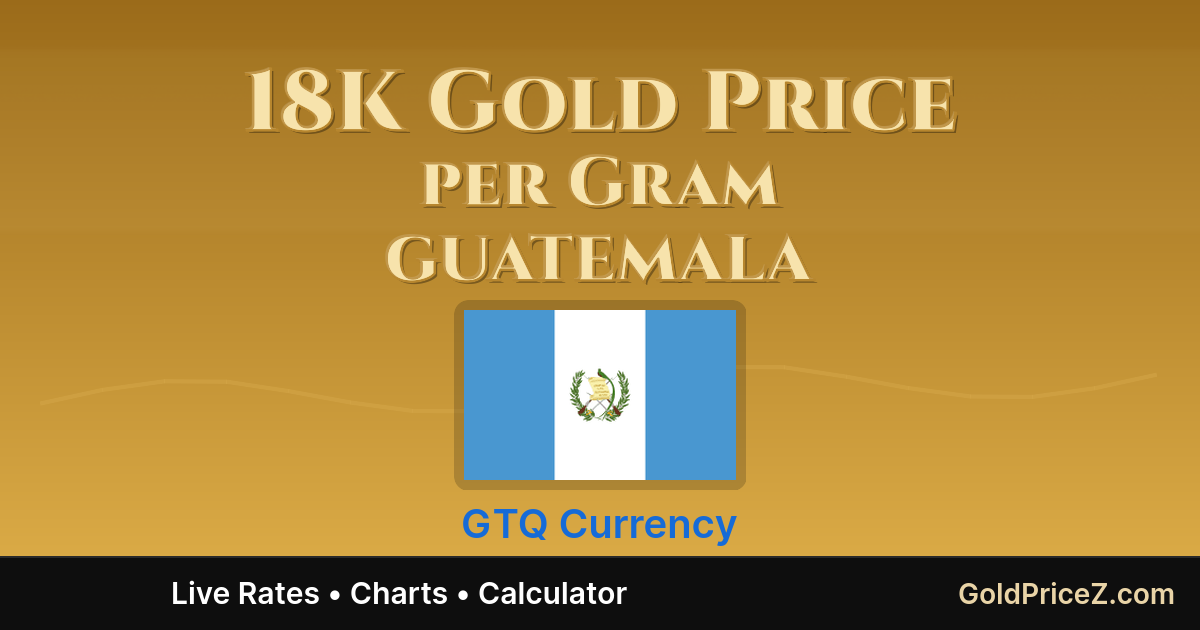 Precio de oro 18K hoy por gramo en Guatemala