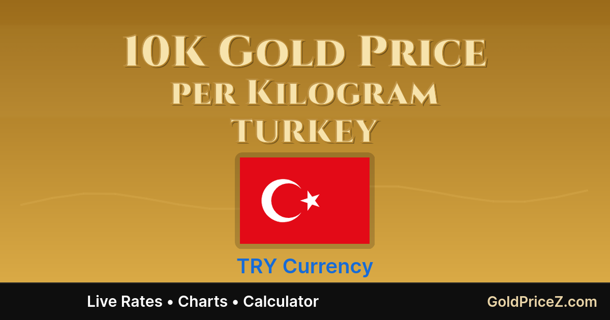 Try Per 10K Gold Price per Kilogram in Turkey (TRY) Today