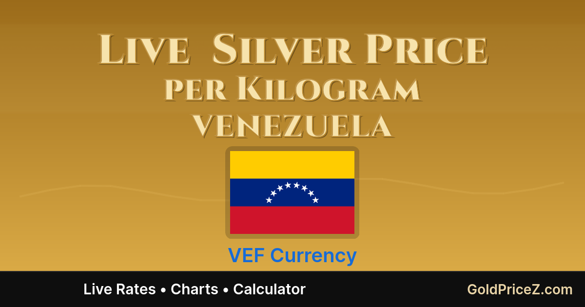 Precio de plata por kilogramo en Venezuela (VES) hoy